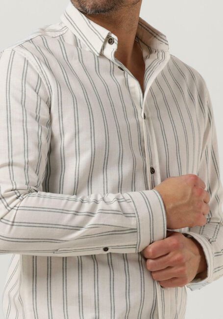 Gebroken wit ANERKJENDT Casual overhemd AKLEIF L/S DOUBLE STRIPE - large