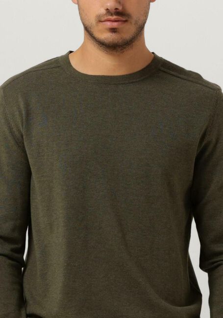 Groene SELECTED HOMME Trui SLHBERG CREW NECK B NOOS - large