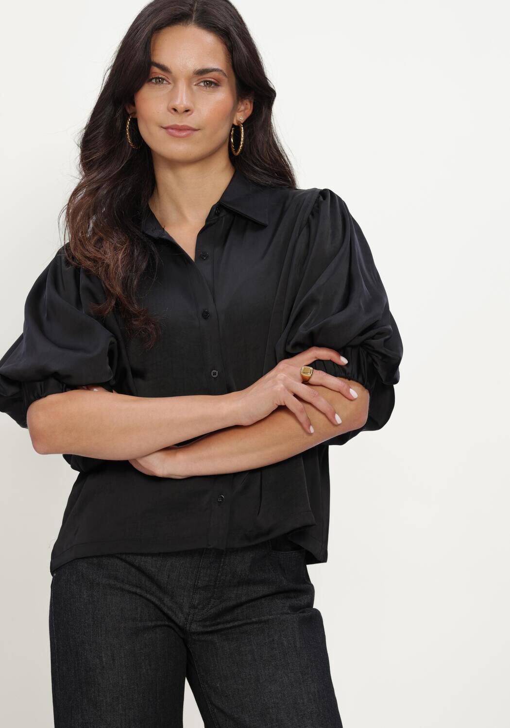 Zwarte NOTRE-V Blouses NV-INKA - large