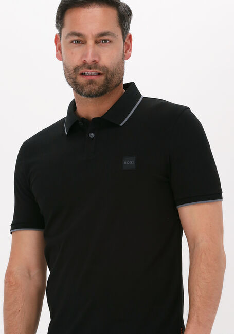 Zwarte BOSS ORANGE Polo PASSERTIP - large