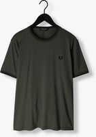 Olijf FRED PERRY T-shirt TWIN TIPPED T-SHIRT