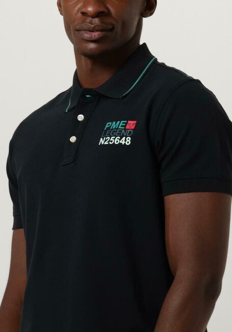 Blauwe PME LEGEND Polo SHORT SLEEVE POLO STRETCH PIQUE PACKAGE - large
