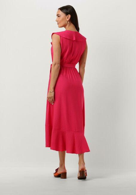 Roze ACCESS Midi jurk SLEEVELESS DRESS WITH RUFFLES - large