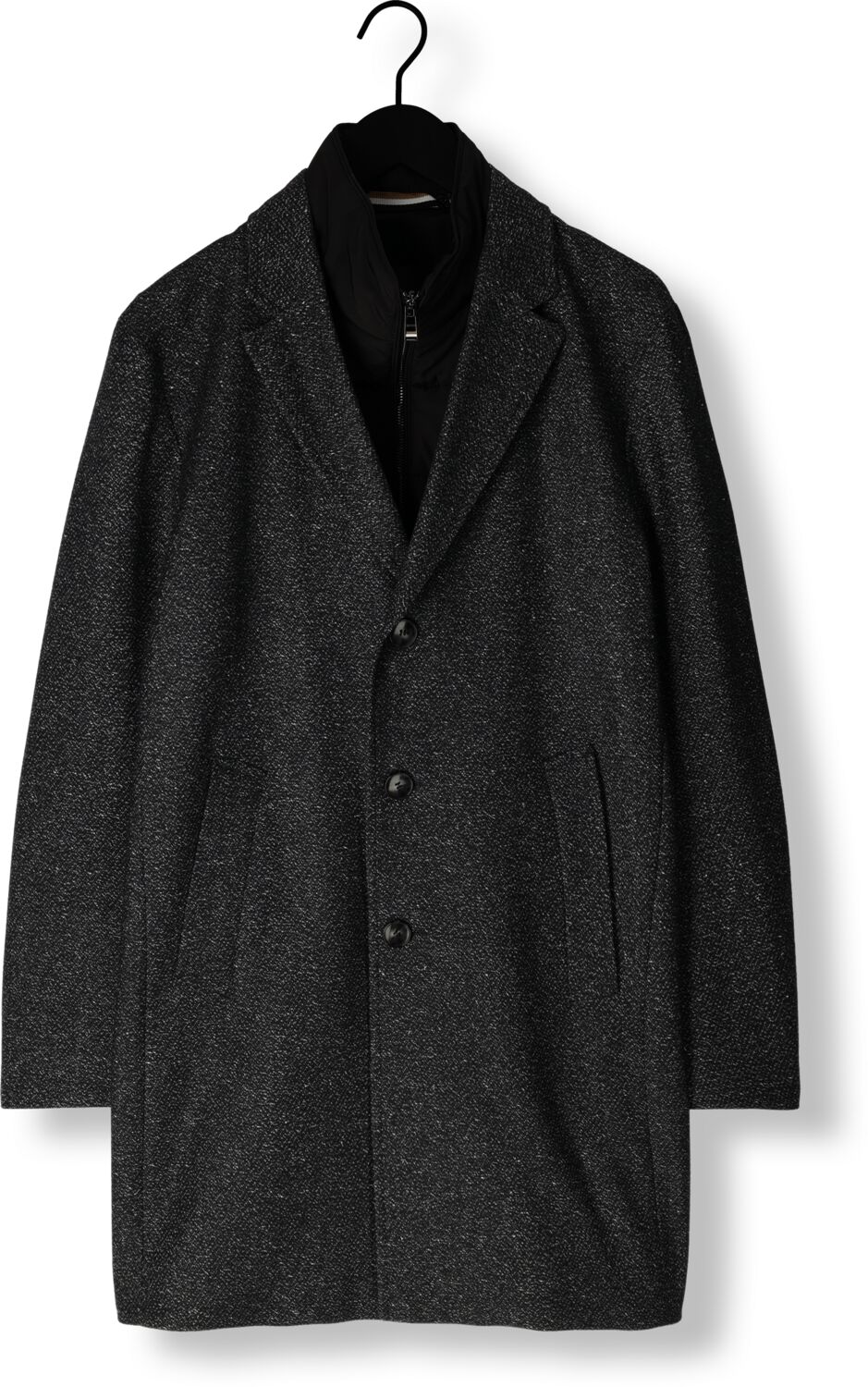 BOSS BLACK Heren Jassen H-hyde-bib-234 Zwart