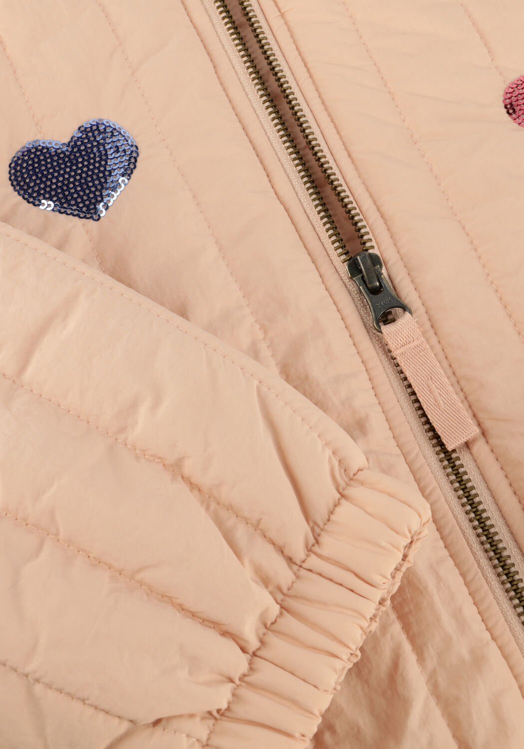 Lichtroze KONGES SLOJD Gewatteerde jas JUNO SEQUIN BOMBER JACKET - large