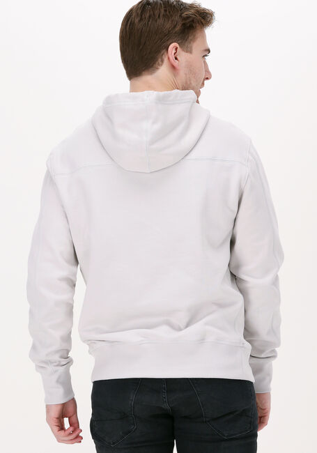Lichtgrijze CALVIN KLEIN Sweater MONOGRAM LOGO HOODIE - large