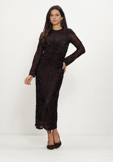 Bruine Y.A.S. Maxi jurk YASMARENA LS LONG DRESS S - large