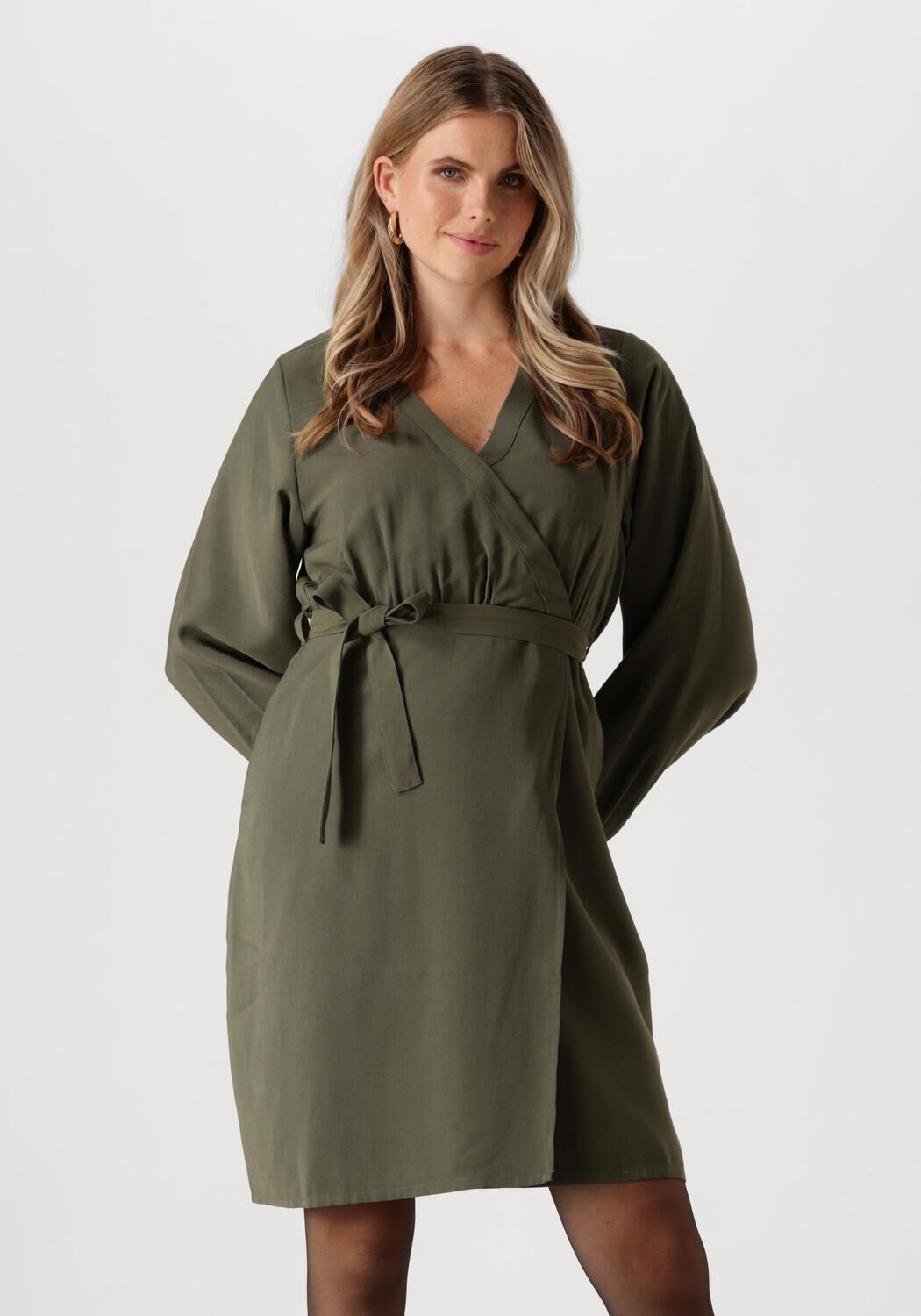 ANOTHER LABEL Dames Jurken Claudia Dress Ls Groen