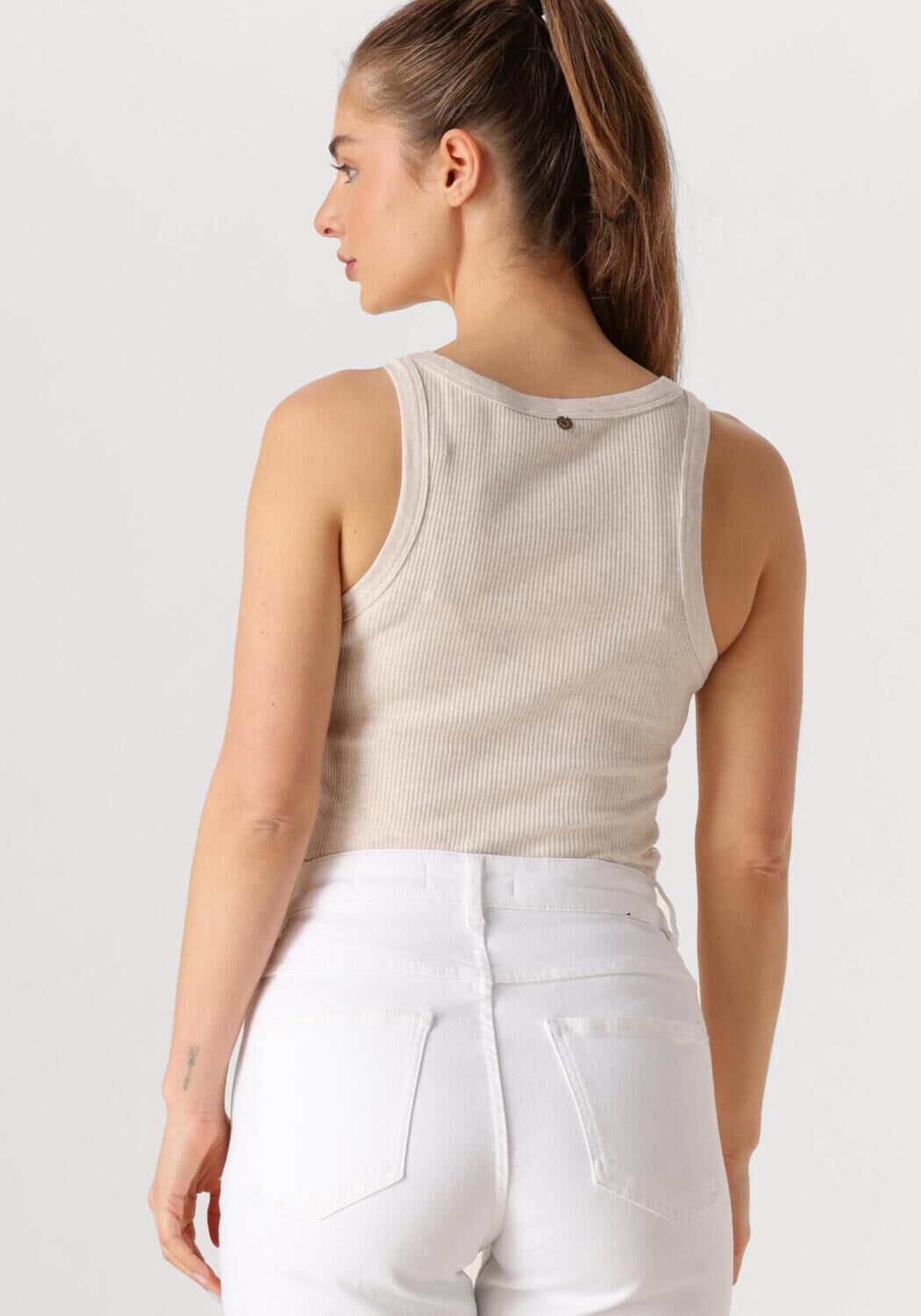CIRCLE OF TRUST Dames Tops & T-shirts Jada Top Beige
