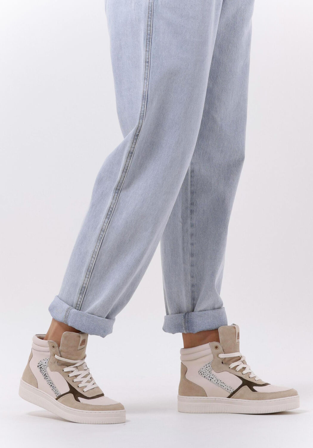 Hoge witte sneakers dames sales