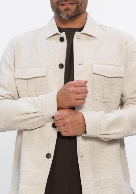 Beige PROFUOMO Overshirts OVERSHIRT CO/LIN - large