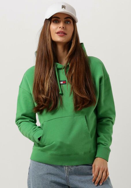 Groene TOMMY JEANS Trui TJW XS BADGE HOODIE |