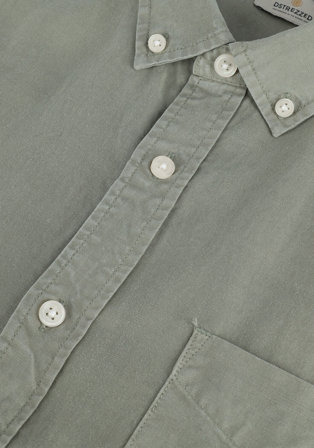 Groene DSTREZZED Casual overhemd SHIRT BUTTON DOWN TENCEL - large