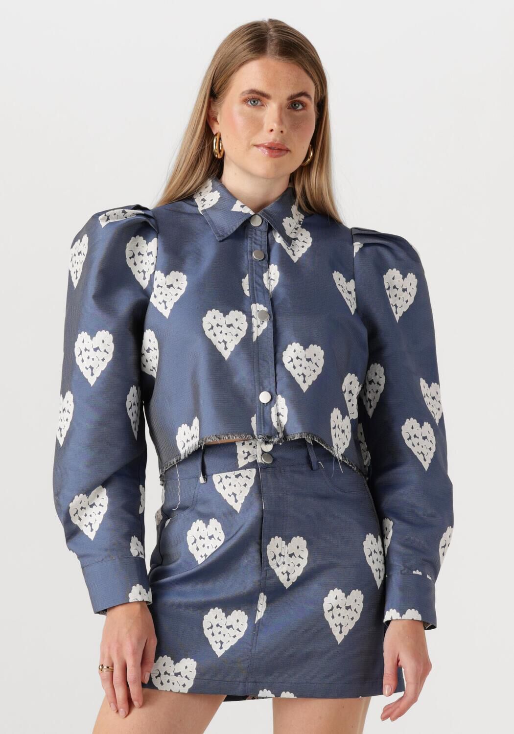 STUDIO AMAYA Dames Jassen Heart Jacket Blauw