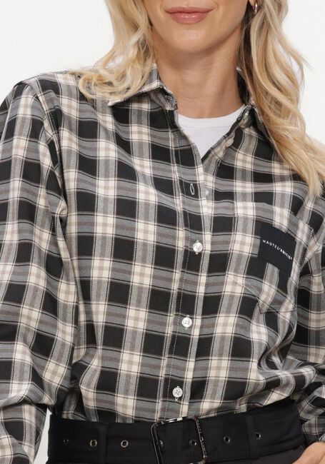 Zwarte HAUTE L'AMITI&Eacute; Blouses EARLY HAUTE CHECK SHIRT - large