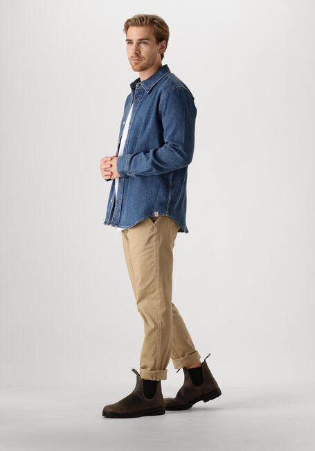 Donkerblauwe CALVIN KLEIN Overshirt SLIM DENIM SHIRT - large