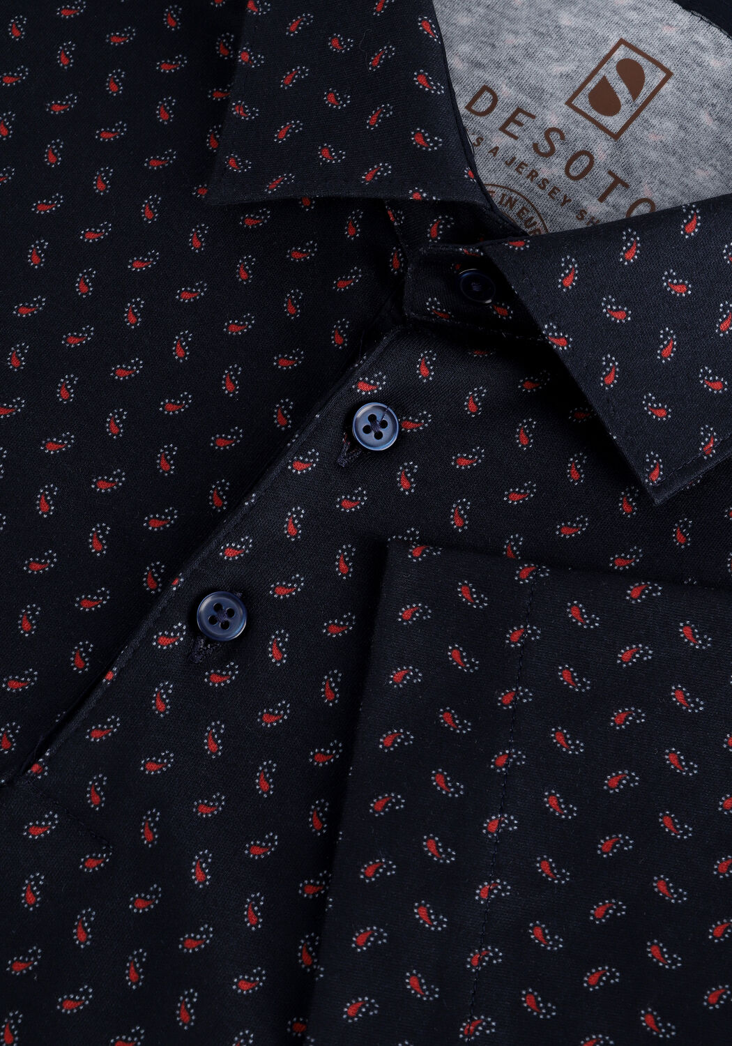 Donkerblauwe DESOTO Polo POLO KENT - large