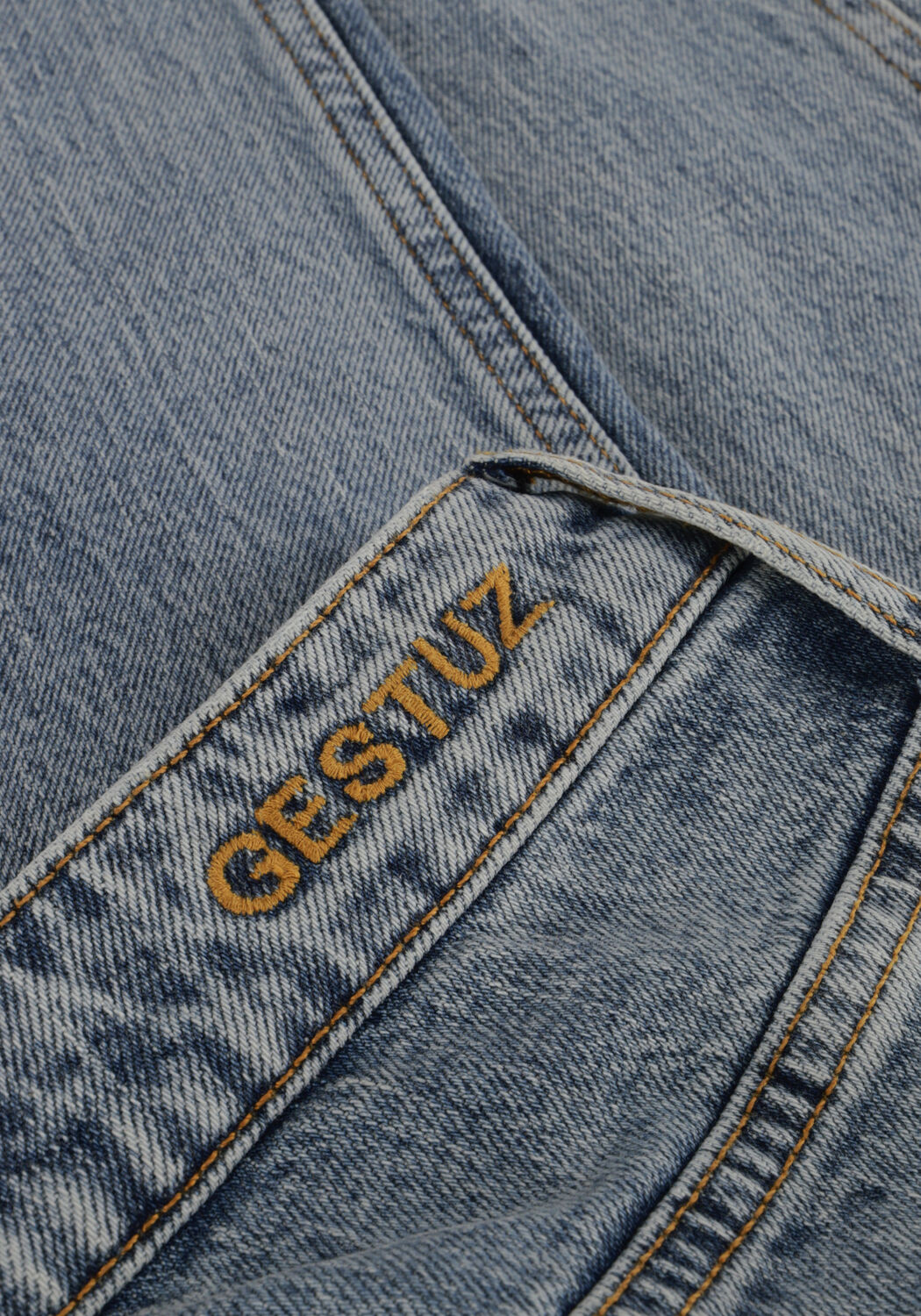 Lichtblauwe GESTUZ Slim fit jeans SALMAGZ MW SLIM JEANS - large