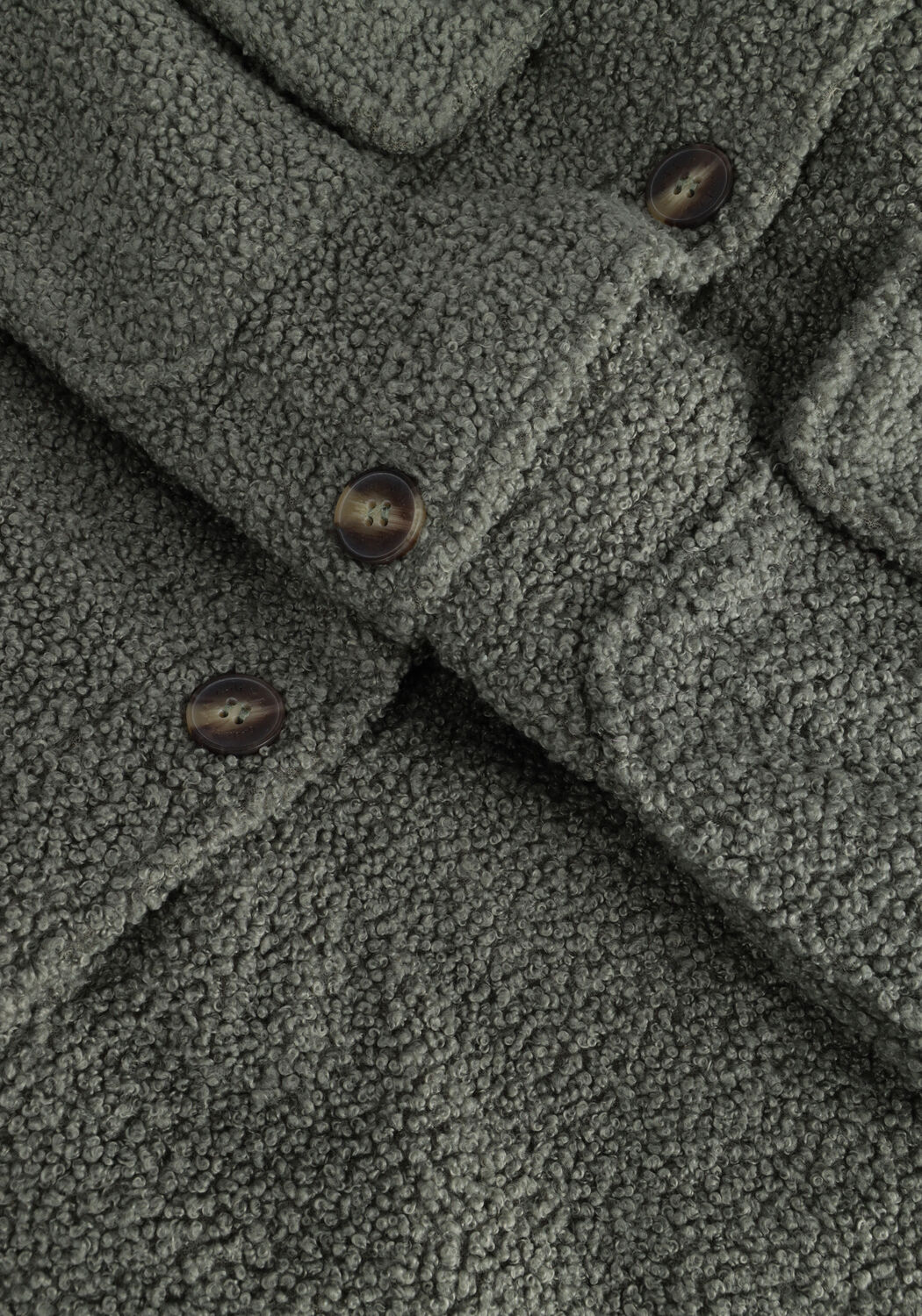 Groene CIRCLE OF TRUST Teddy jas TEDDY COAT - large