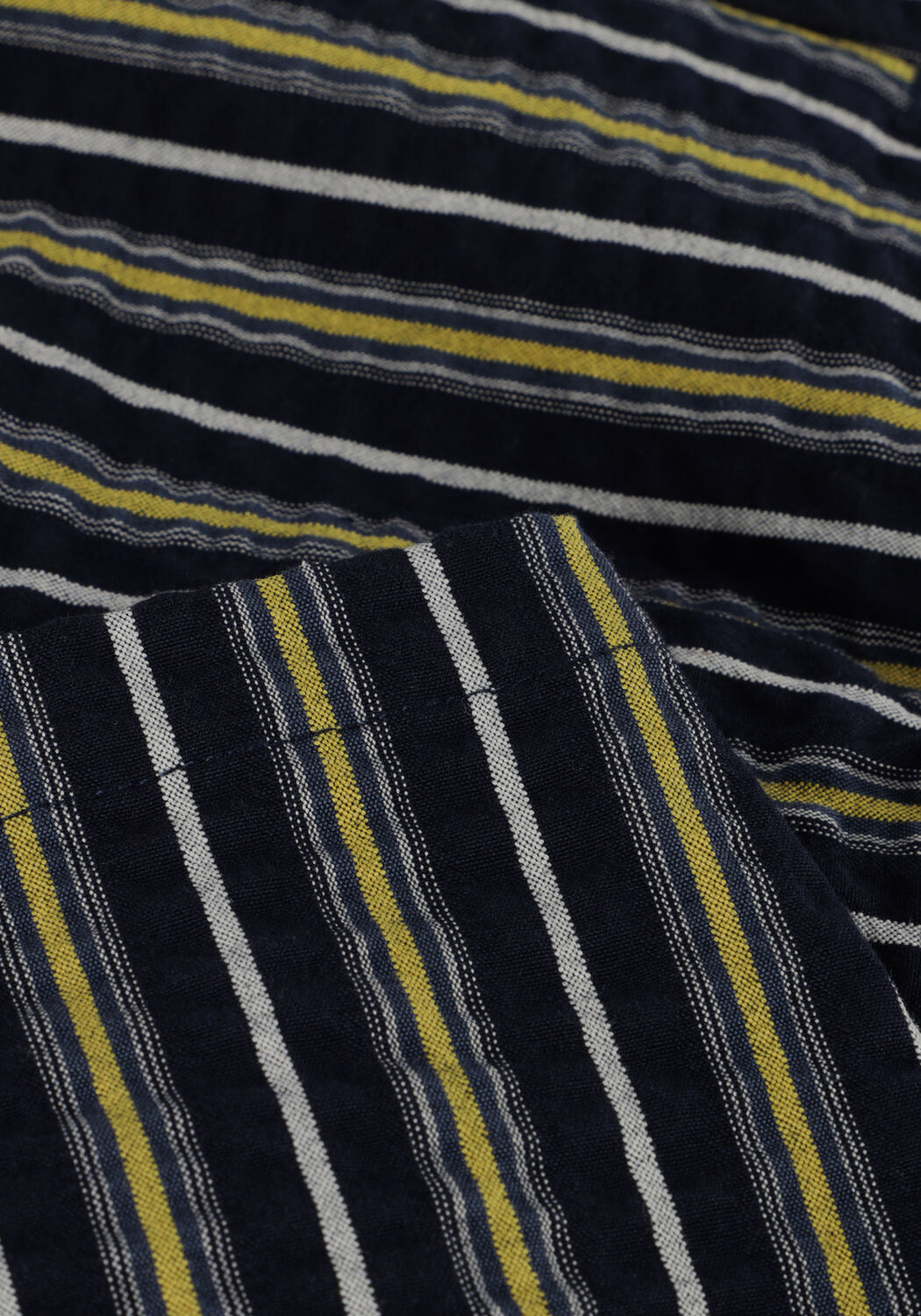 Donkerblauwe SCOTCH & SODA Korte broek YARN-DYED STRIPE SEERSUCKER SHORTS - large