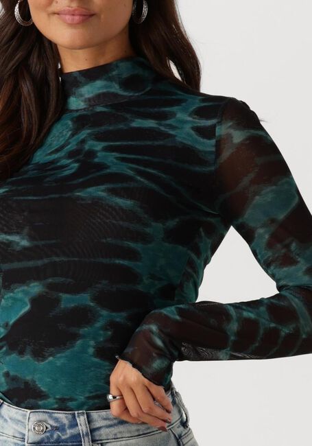 Groene COLOURFUL REBEL Top NEYO ANIMAL MESH TURTLENECK TOP - large