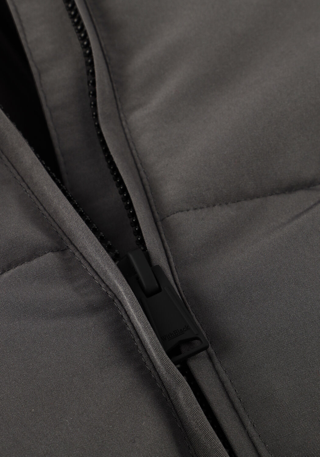 Donkergrijze WITHBLACK Gewatteerde jas WBLSOPHIE MAXI PUFFER COAT - large