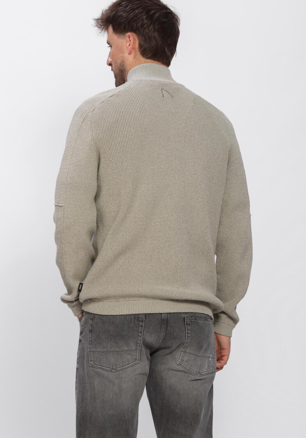 Zand CHASIN Trui OSCAR BRIK HALF ZIP - large