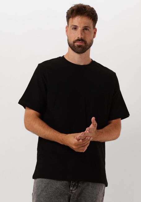 Zwarte ANERKJENDT T-shirt AKKIKKI S/S STRUCTURE TEE - large