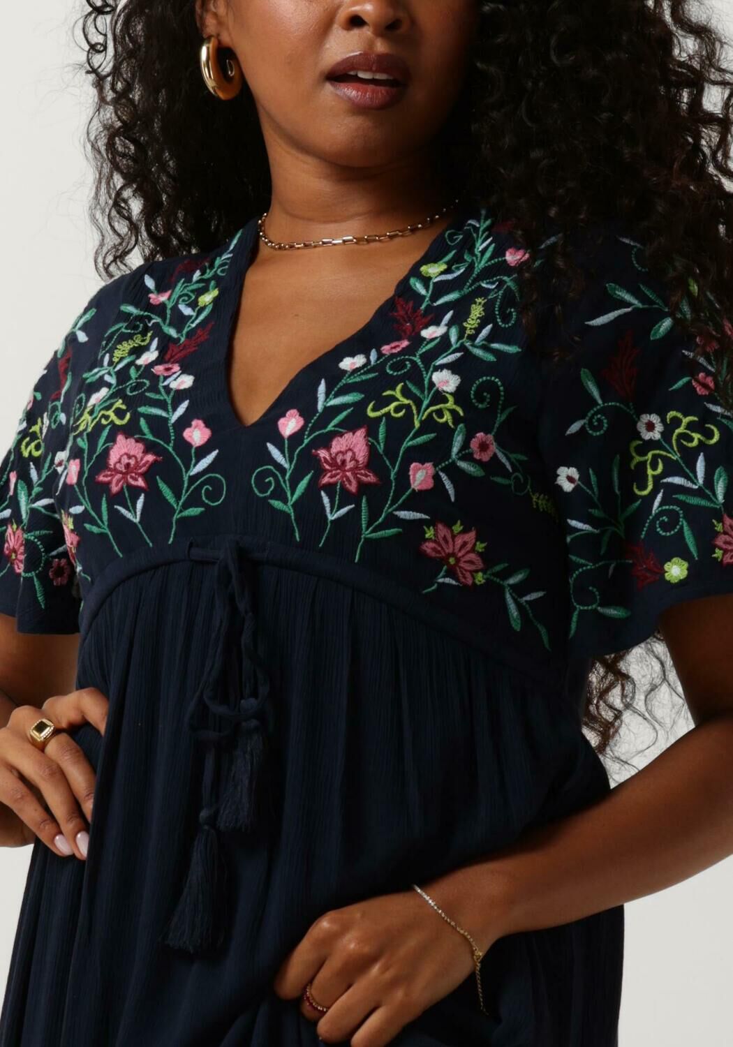 Y.A.S. Dames Jurken Yaschella Ss Maxi Dress Donkerblauw