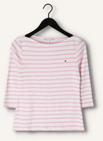 Roze TOMMY HILFIGER T-shirt SLIM STP BOAT-NK TOP 3/4 SLV Roze TOMMY HILFIGER T-shirt SLIM STP BOAT-NK TOP 3/4 SLV - medium