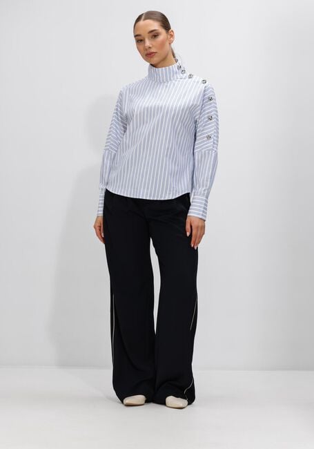 Blauwe CO'COUTURE Blouses DEVIN ASYM CC BUTTON BLOUSE - large