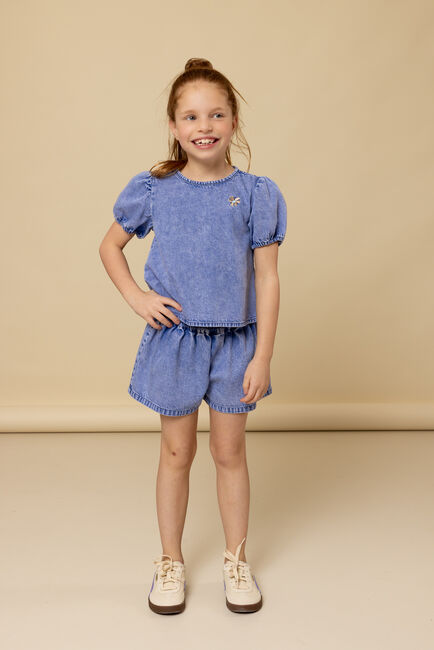 Lichtblauwe LOOXS Little Blouses 2512-7134 - large