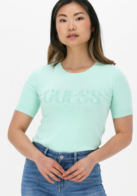 Groene GUESS Top AMELIE RN SS SWTR - large