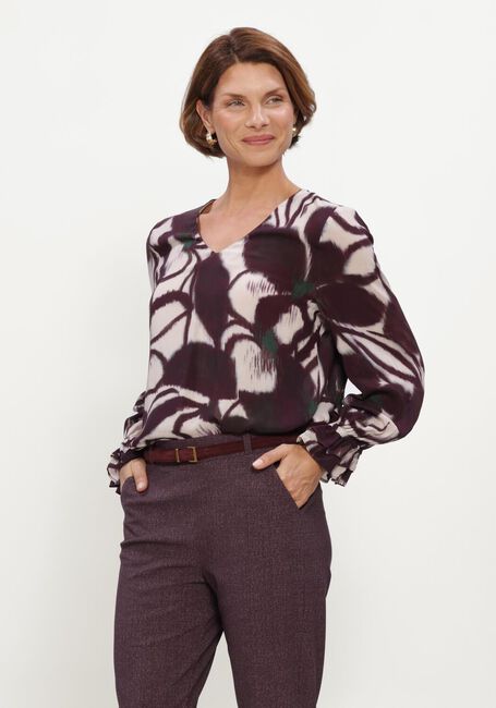 Paarse STUDIO ANNELOES Blouses Paula flower top - large