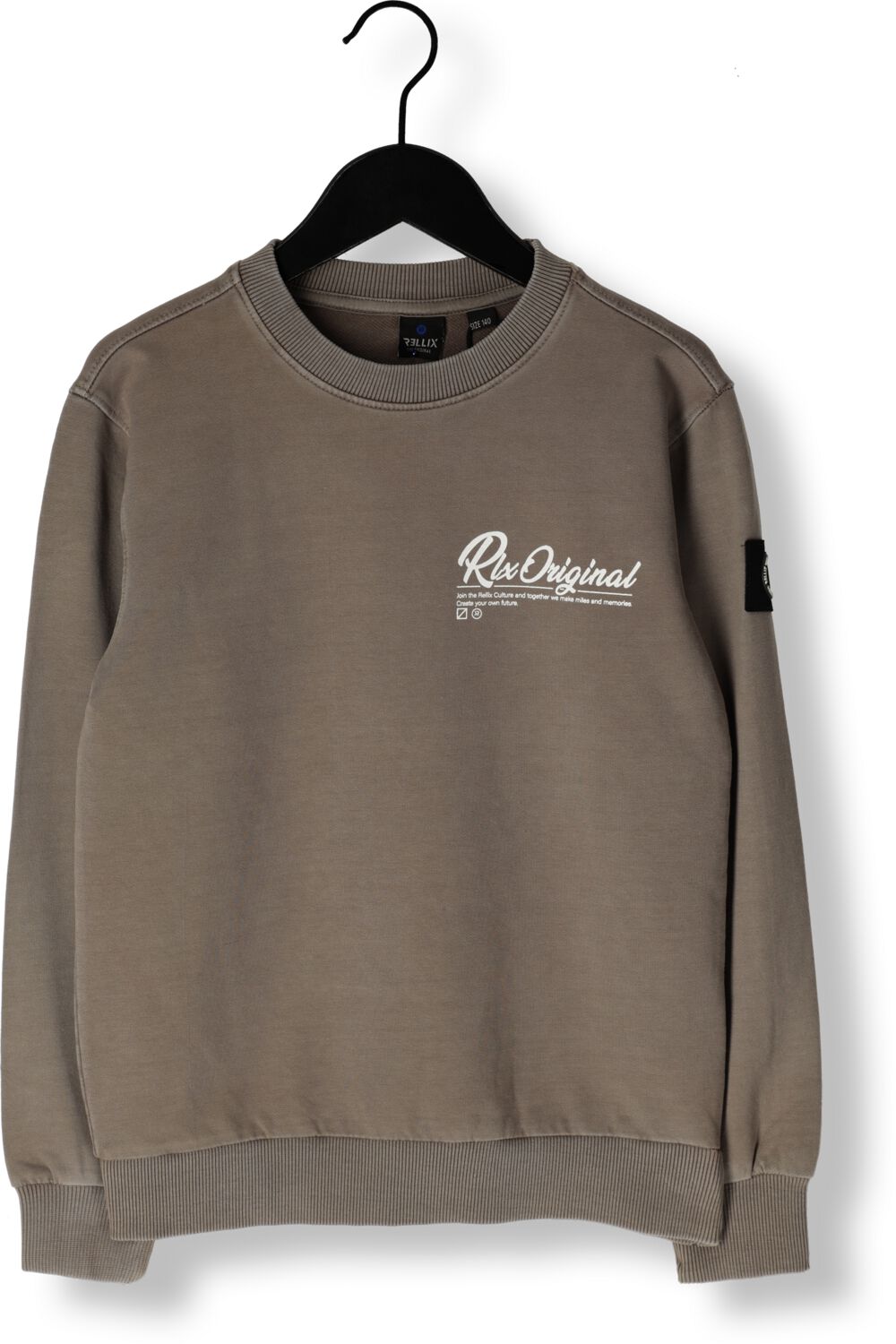 RELLIX Jongens Truien & Vesten Oversized Sweater Rlx Original Washed Bruin