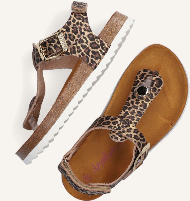 Gouden DEVELAB Platte sandalen 48192 Gouden DEVELAB Platte sandalen 48192 - large