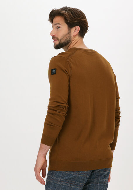 Khaki VANGUARD Trui R-NECK 100% MERINO WOOL EXTRAF - large