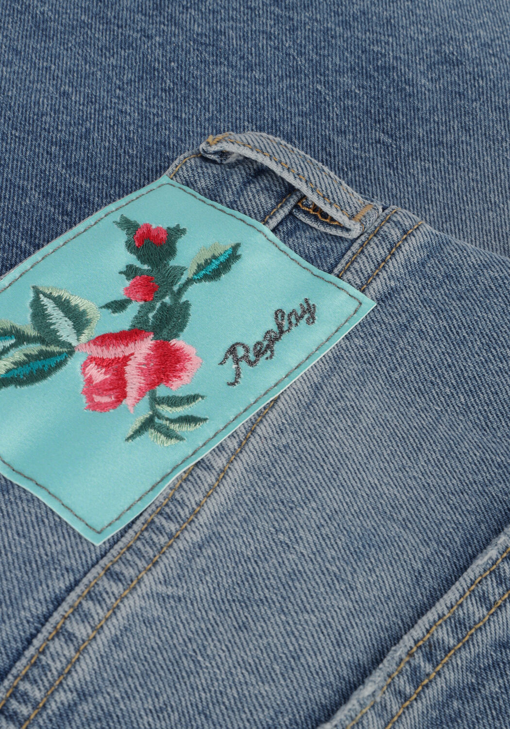 Blauwe REPLAY Wide jeans LAELJ PANTS - large