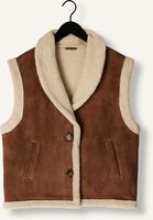 Bruine JANICE Gilet LAMMY VEST DAMES JUSTIN SUEDE Bruine JANICE Gilet LAMMY VEST DAMES JUSTIN SUEDE - medium