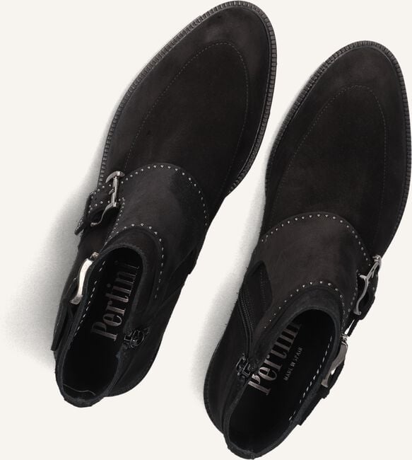 Zwarte PERTINI Enkellaarsjes 13476 Zwarte PERTINI Enkellaarsjes 13476 - large