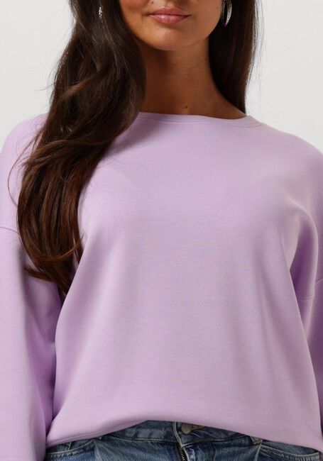 Paarse MSCH COPENHAGEN Trui MSCHIMA Q SWEATERSHIRT - large
