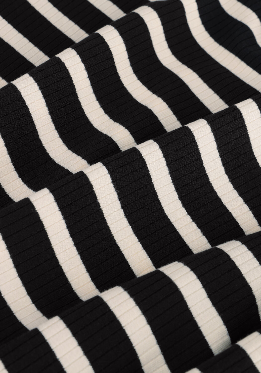 Zwarte TOMMY HILFIGER Tops & T-shirts SLIM 5X2 RIB STRIPE C-NK LS - large