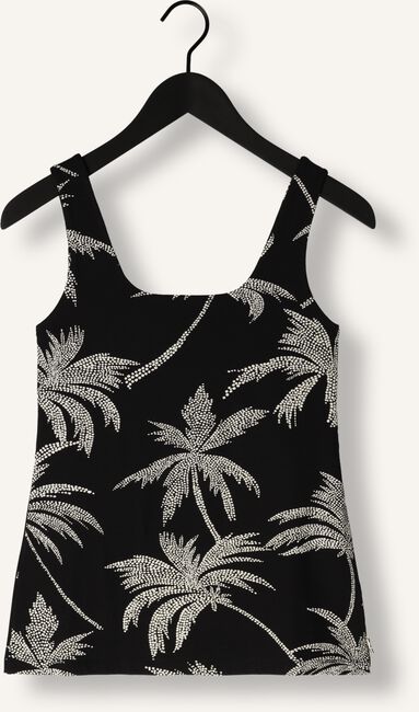 Zwarte JANSEN AMSTERDAM Top VP363 JERSEY PRINTED SLEEVELES SINGLET WITH SQUARE NECKLINE Zwarte JANSEN AMSTERDAM Top VP363 JERSEY PRINTED SLEEVELES SINGLET WITH SQUARE NECKLINE - large