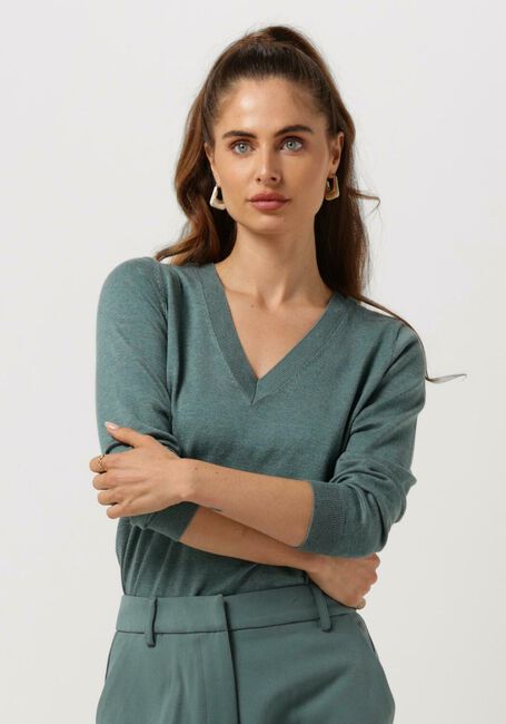 Groene MINUS Trui MILLA 3/4 SLEEVE KNIT PULLOVER - large
