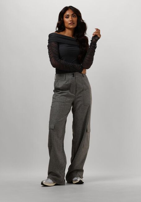 Grijze GESTUZ Top MESSIGZ OFFSHOULDER - large