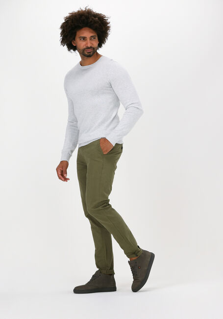 Olijf DSTREZZED Chino PRESLEY CHINO PANTS WITH BELT STRETCH TWILL Olijf DSTREZZED Chino PRESLEY CHINO PANTS WITH BELT STRETCH TWILL - large