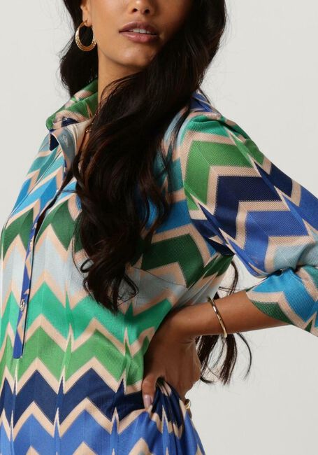 Blauwe ANA ALCAZAR Midi jurk SHIRT MIDI DRESS - large