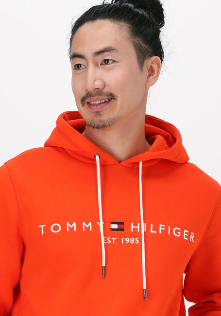 Oranje TOMMY HILFIGER Sweater TOMMY LOGO HOODY - large