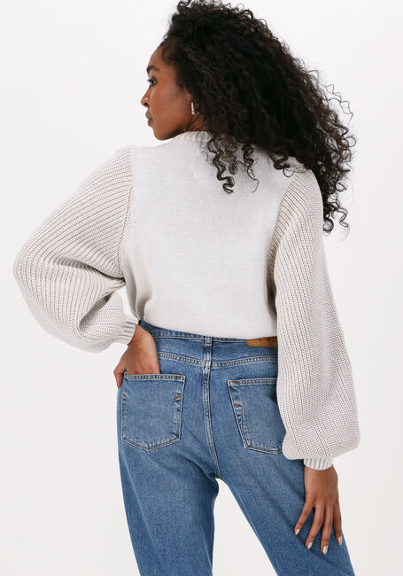Beige ANOTHER LABEL Trui ULLA KNITTED PULL - large