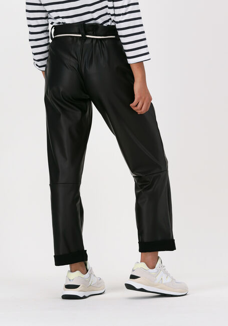 Zwarte 10DAYS Chino CHINO VEGAN LEATHER - large